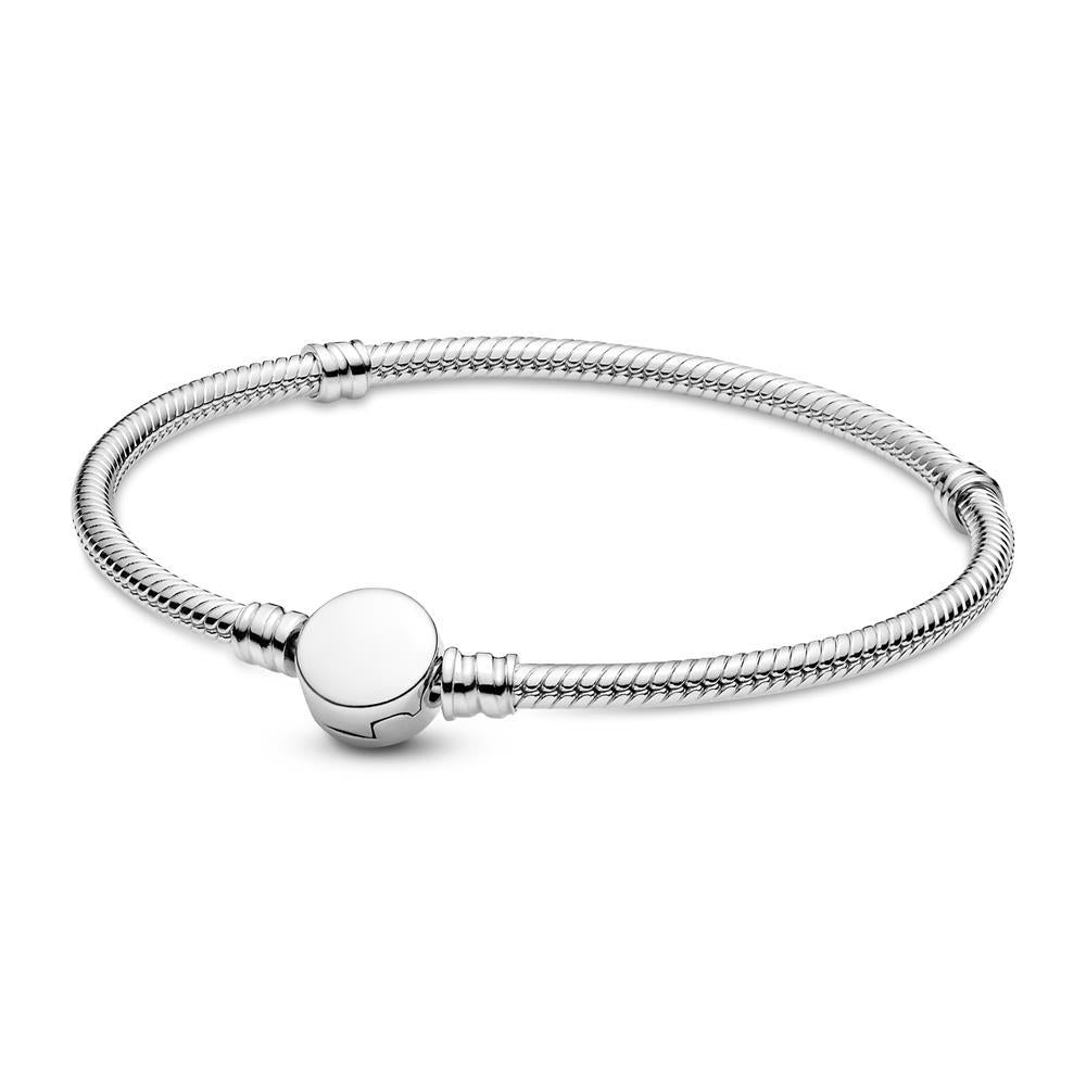 Pulsera Moments en Plata con cierre Circular