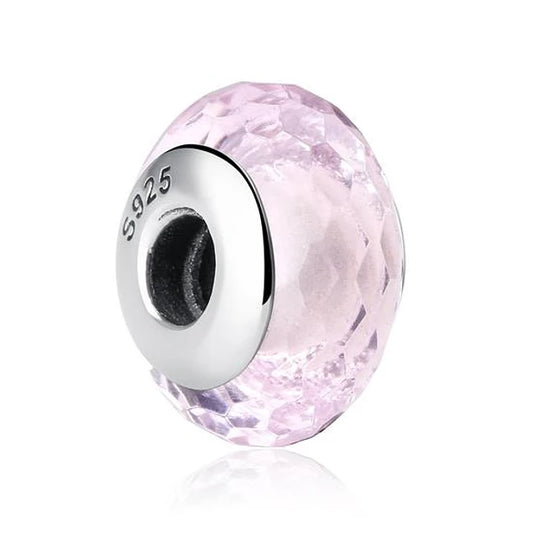 Charm Cristal Murano Rosa