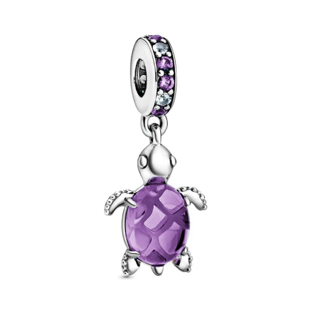 Charm Colgante Tortuga Morada