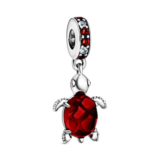 Charm Colgante Tortuga Roja