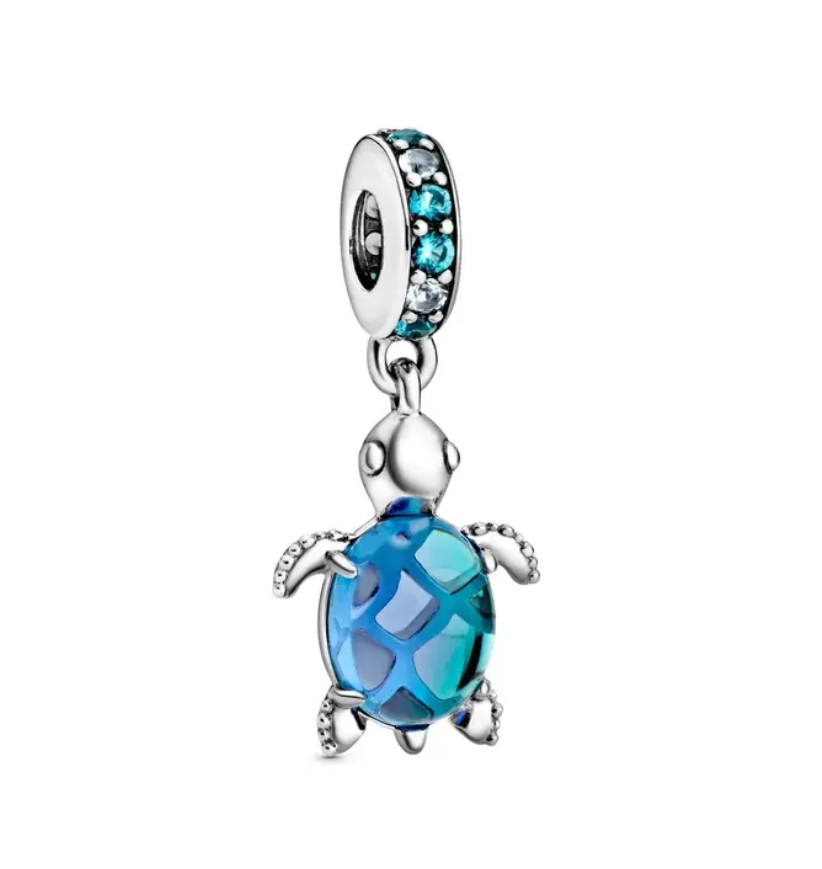 Charm Colgante Tortuga Azul