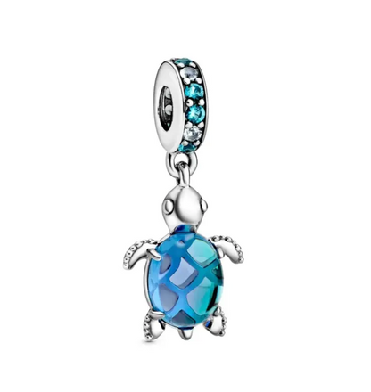 Charm Colgante Tortuga Azul