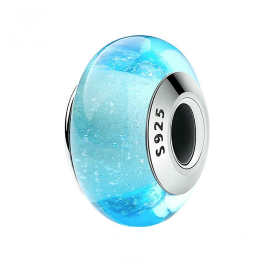 Charm Cristal Murano Azul