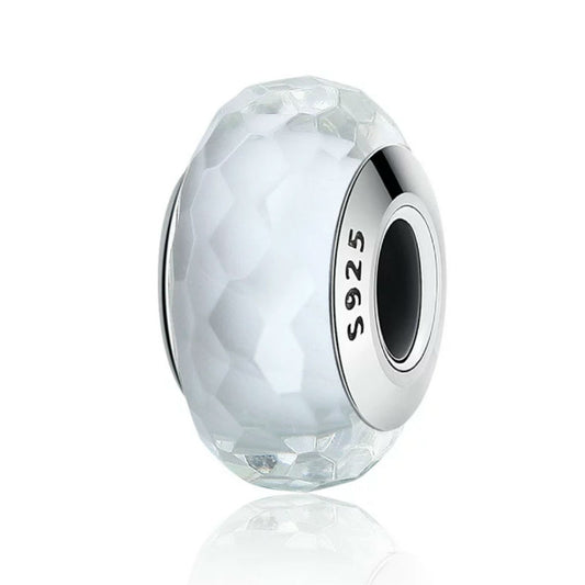 Charm Cristal Murano Blanco