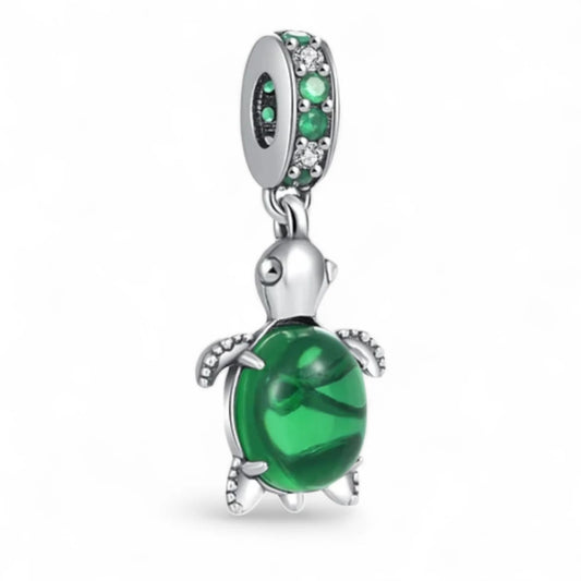 Charm Colgante Tortuga Verde