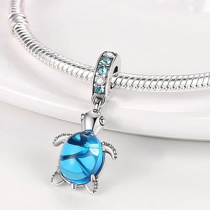 Charm Colgante Tortuga Azul